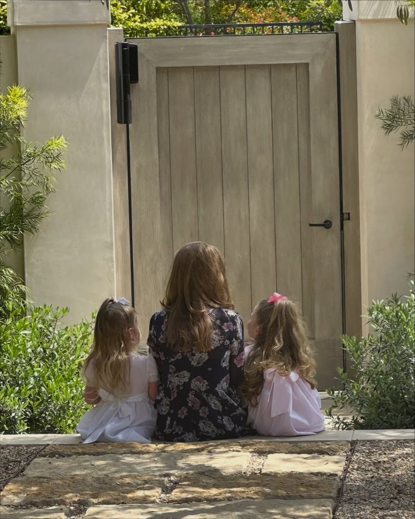 maria shriver with grandkids eloise and lyla