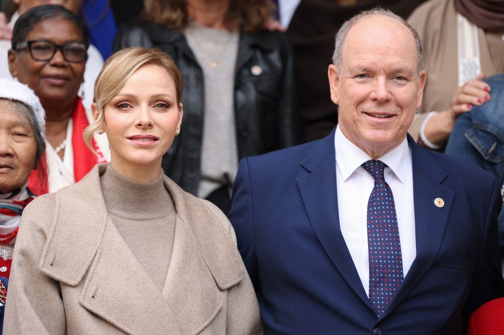 Princess Charlene with her husband Prince Albert on November 14, 2025