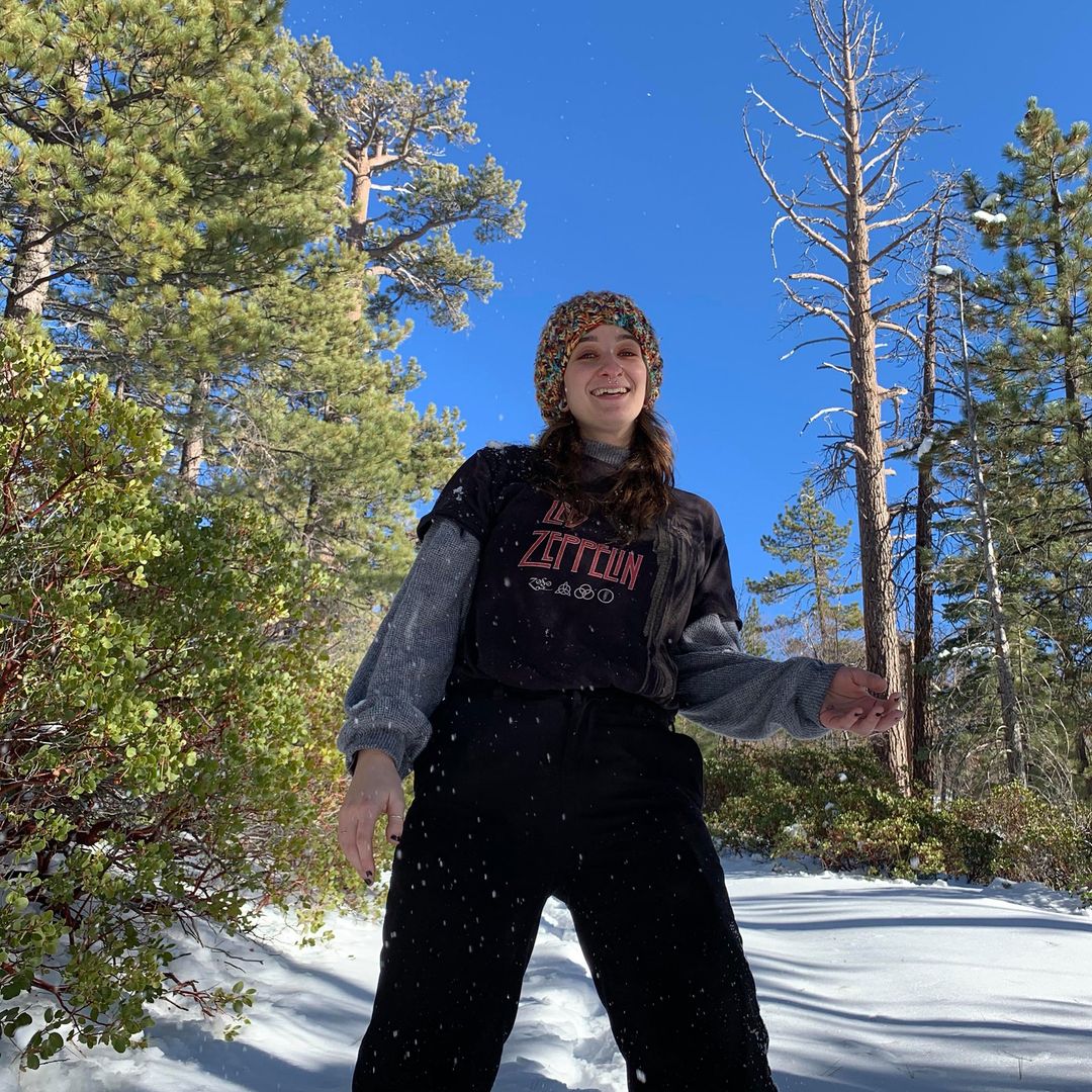 Maysa Sweeten poses for a photo in the snow, shared on Facebook