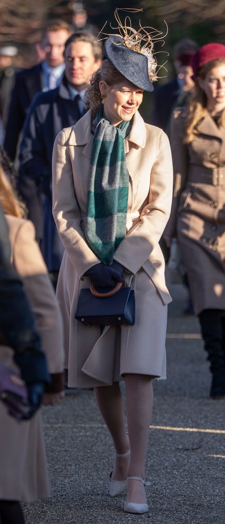Lady Louise Windsor attends the Christmas Morning Service at St Mary Magdalene Church
