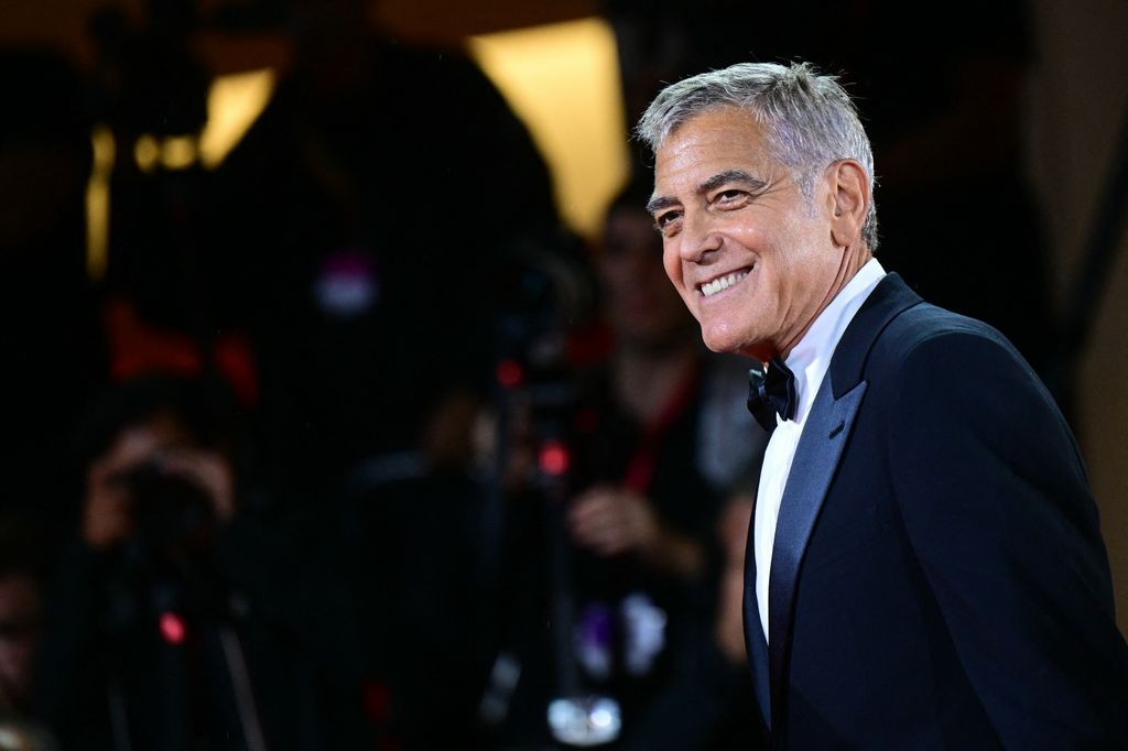 george clooney smiling