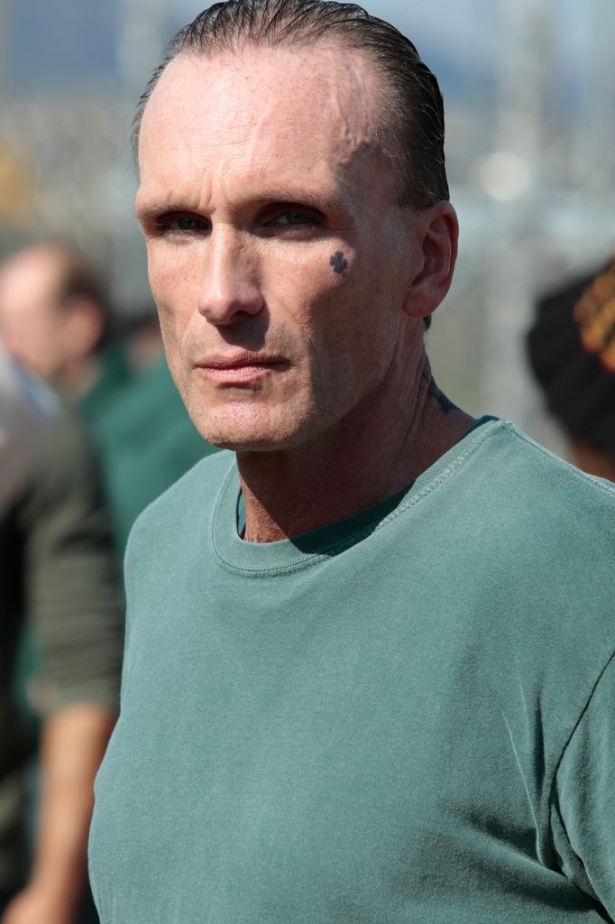 peter greene filming green shirt