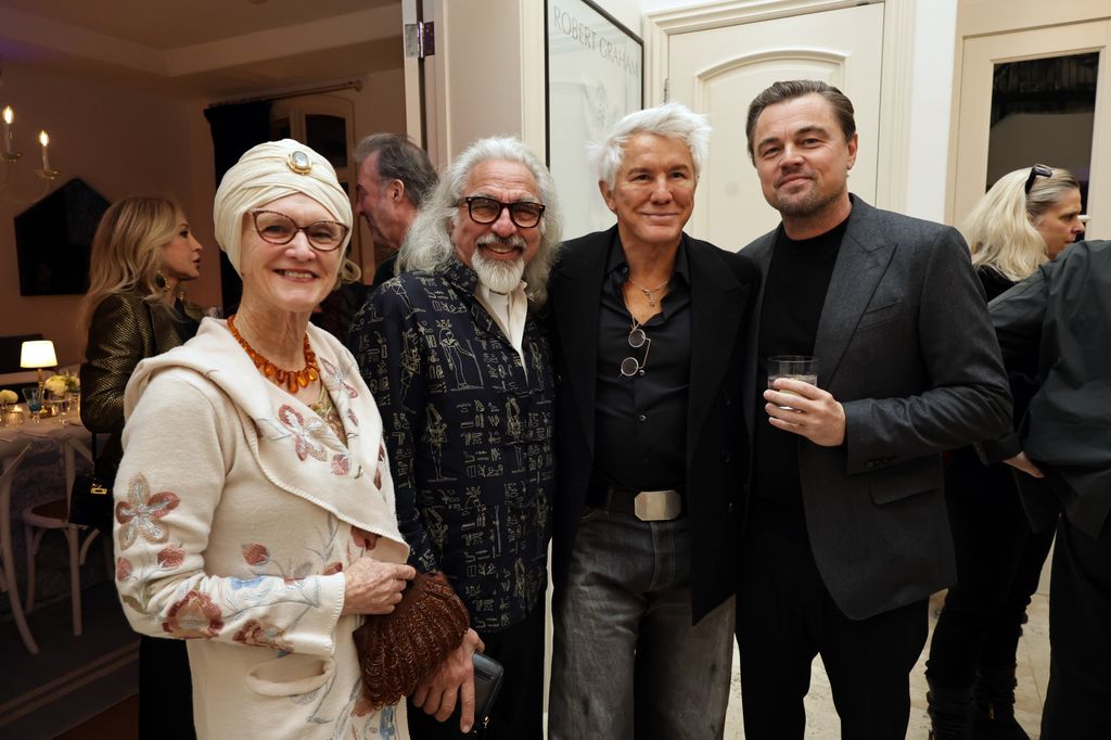 Peggy Ann Farrar, George DiCaprio, Baz Luhrmann and Leonardo DiCaprio 