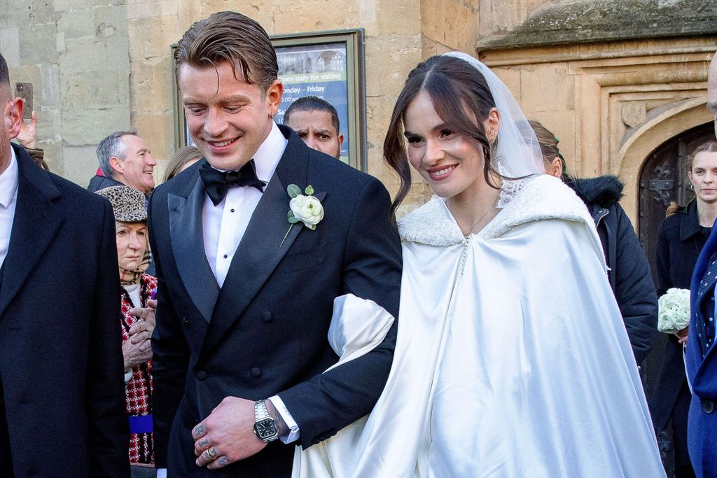 Adam's watch could be seen when he exited the Abbey with his new wife, Holly