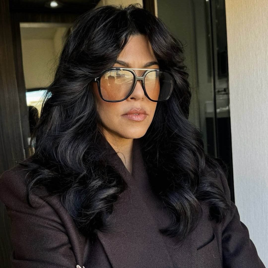 kourtney kardashian's bombshell hair 