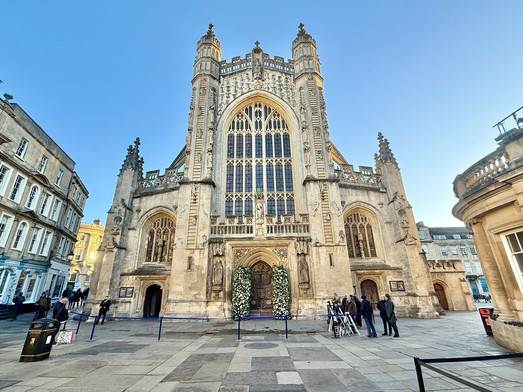 Holly Ramsay and Adam Peaty married at Bath Abbey