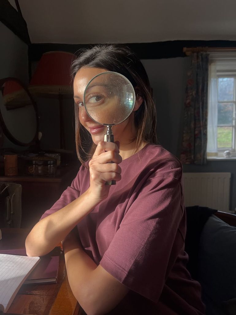 Michelle Keegan behind the scenes of The Blame