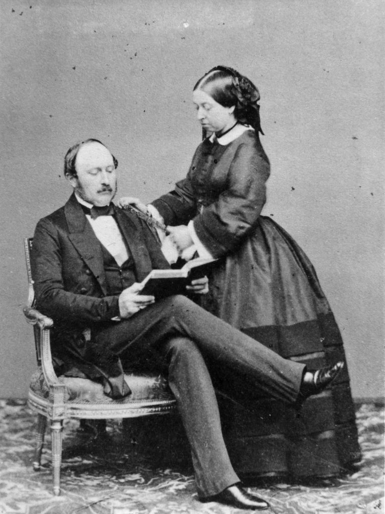  Queen Victoria and her beloved Prince Albert, the Prince Consort, at Buckingham Palace