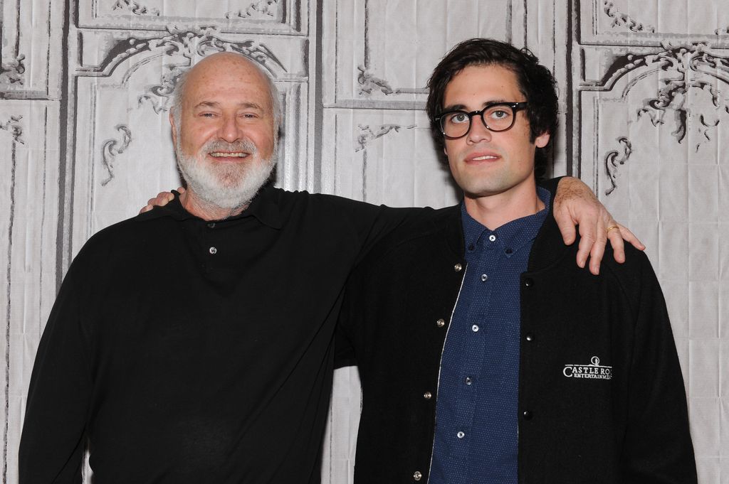 Rob Reiner and his son Nick Reiner attend AOL Build Presents: "Being Charlie"  at AOL Studios In New York on May 4, 2016 in New York City