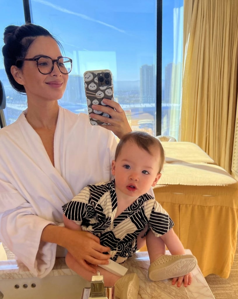Photo shared by Olivia Munn her son Malcolm in 2023