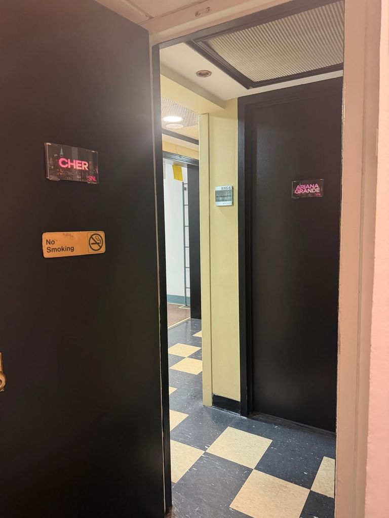 Cher's dressing room on SNL