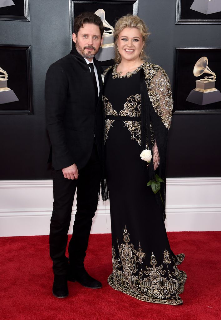 kelly clarkson brandon blackstock grammys 2018