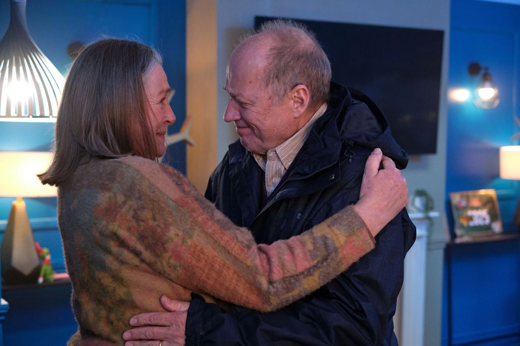 man and woman embracing 