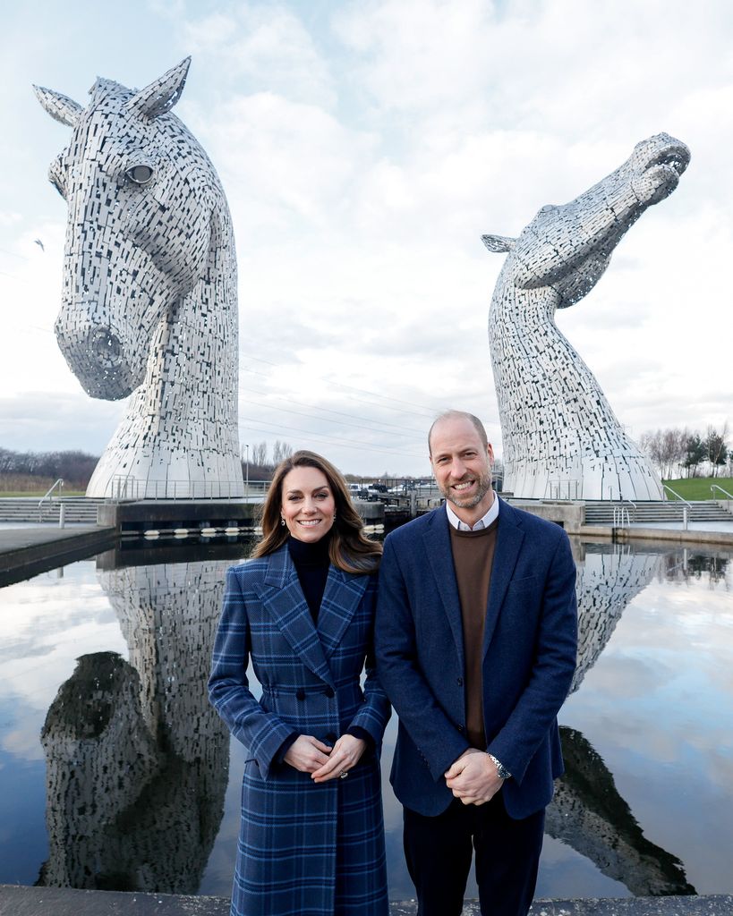 Kate Middleton and Prince William at Kelpies in Falkirk