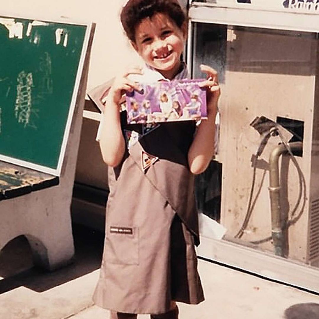 Meghan Markle as a Girl Scout in the 1980s