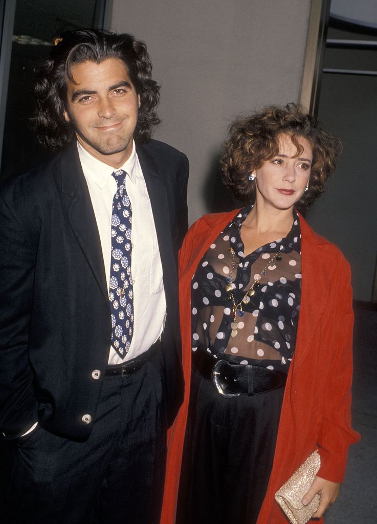George Clooney and his first wife Talia Balsam in 1990