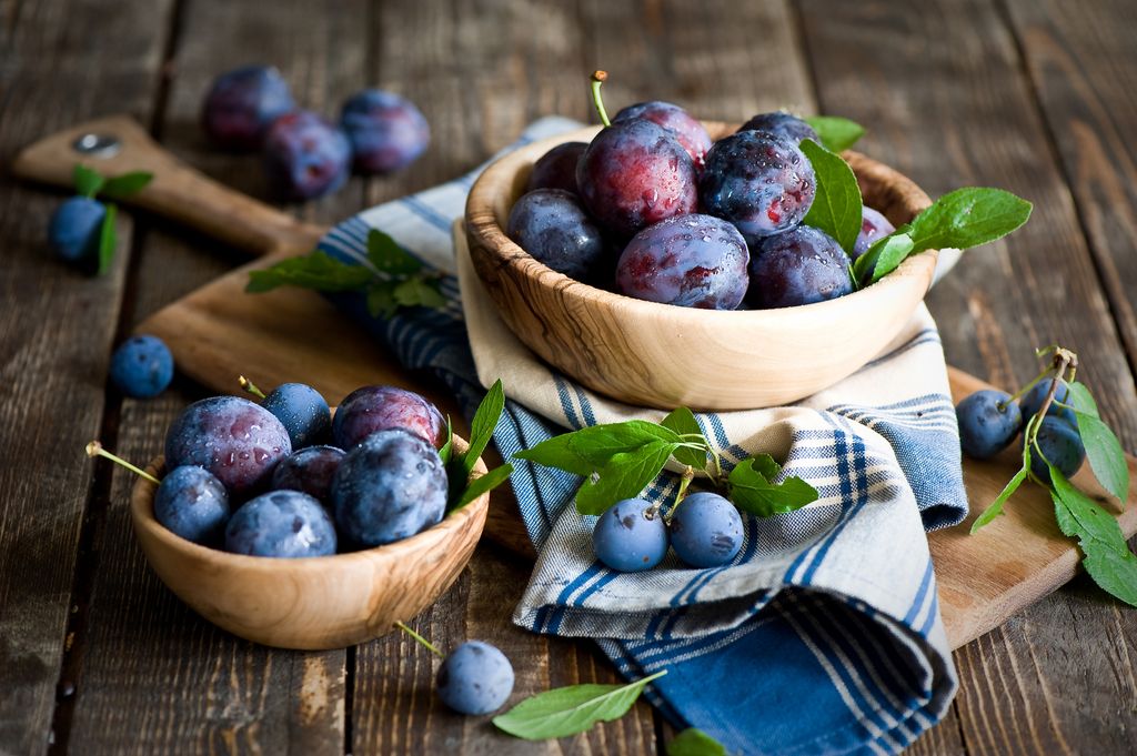 Plums are a great breakfast fruit