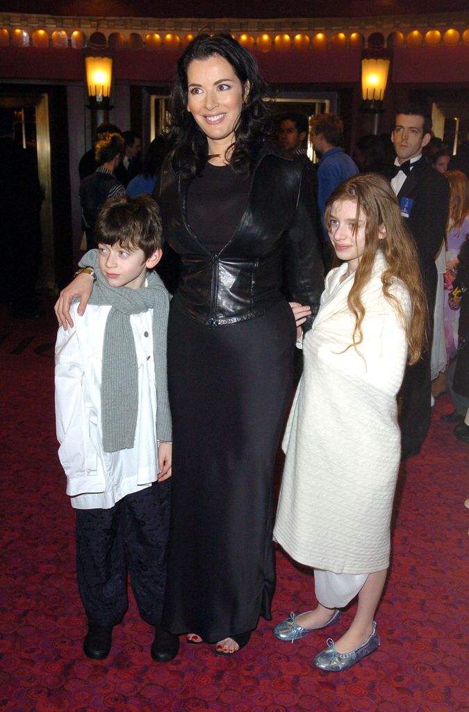 Nigella with her children on red carpet in 2005