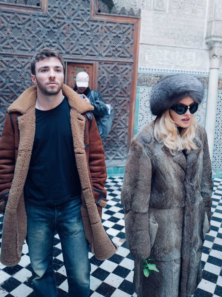 Madonna and son Rocco on their trip to Morocco