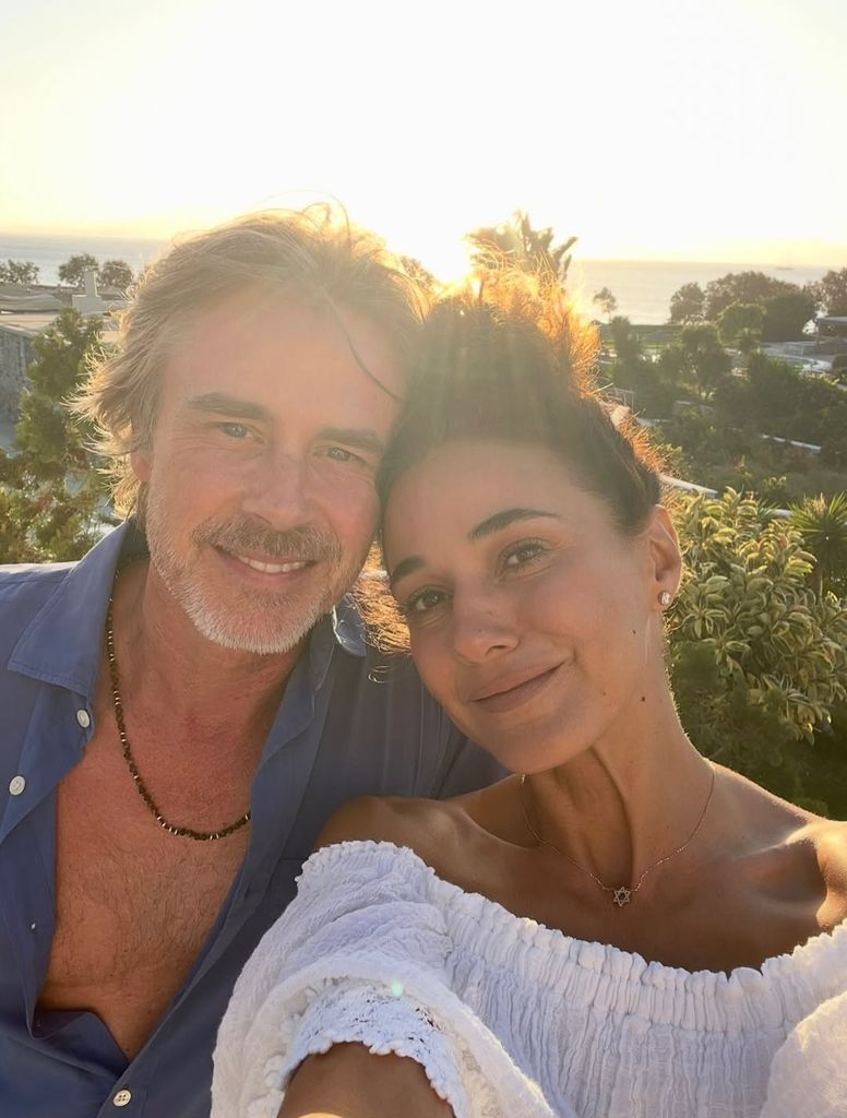 Sam Trammell and Emmanuelle Chriqui take a selfie