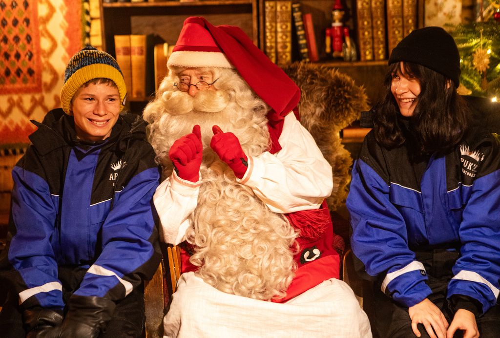 Never too old to meet the real Santa Claus