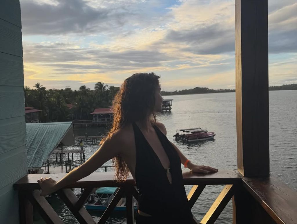 The recent graduate is enjoying some down time