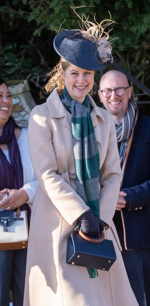 Lady Louise Windsor attends the Christmas Morning Service at St Mary Magdalene Church