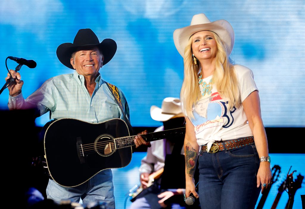 miranda lambert smiling on stage