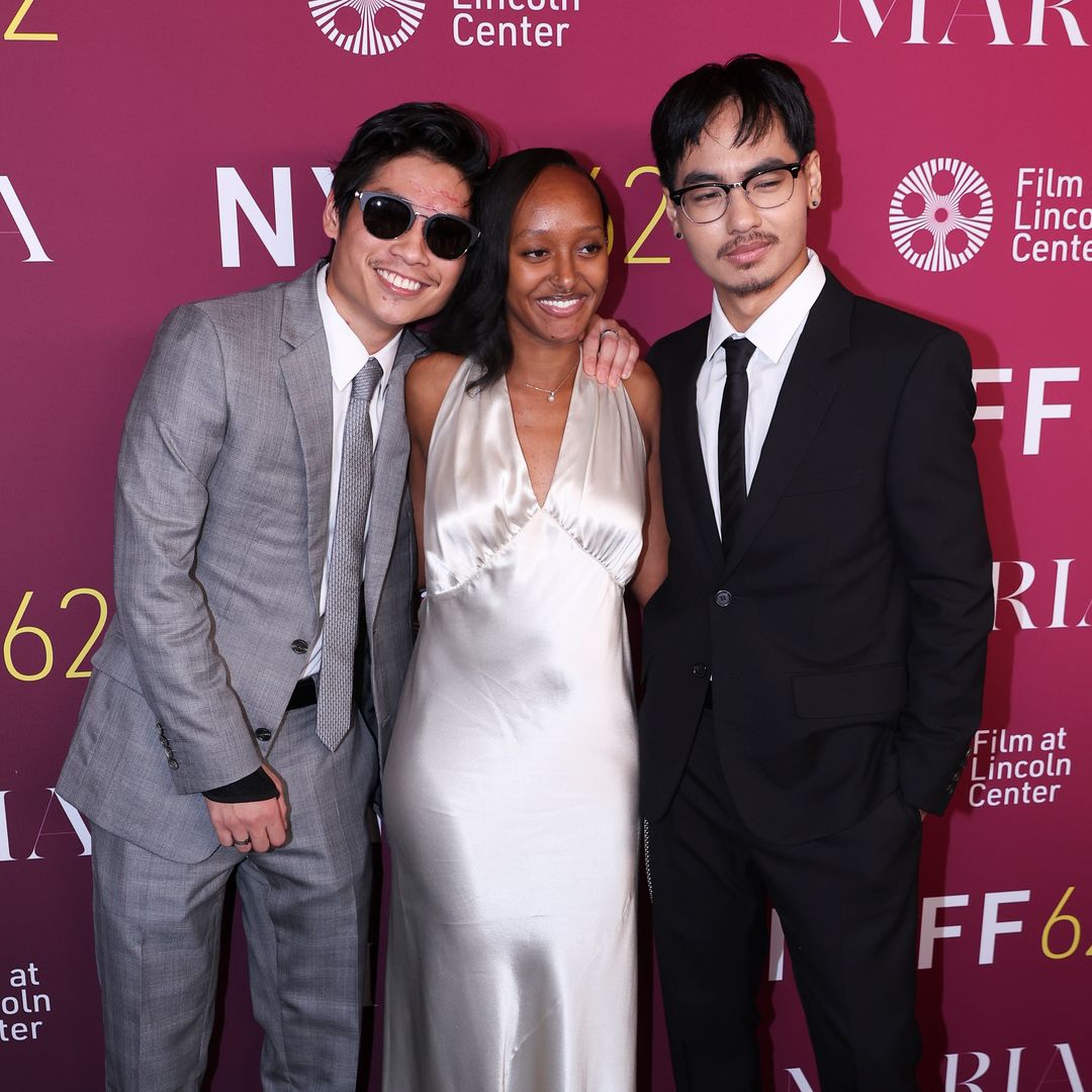 Pax Thien Jolie-Pitt, Zahara Marley Jolie and Maddox Chivan Jolie-Pitt attend the 'Maria' screening during the 62nd New York Film Festival at Alice Tully Hall, Lincoln Center on September 29, 2024 in New York City.