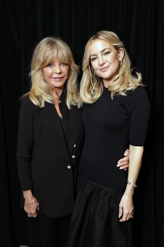 Goldie Hawn and Kate Hudson seen at a Special Screening and Q&A For Focus Features' "Song Sung Blue" Moderated By Goldie Hawn at AMC The Grove 14 on January 13, 2026 in Los Angeles, California.