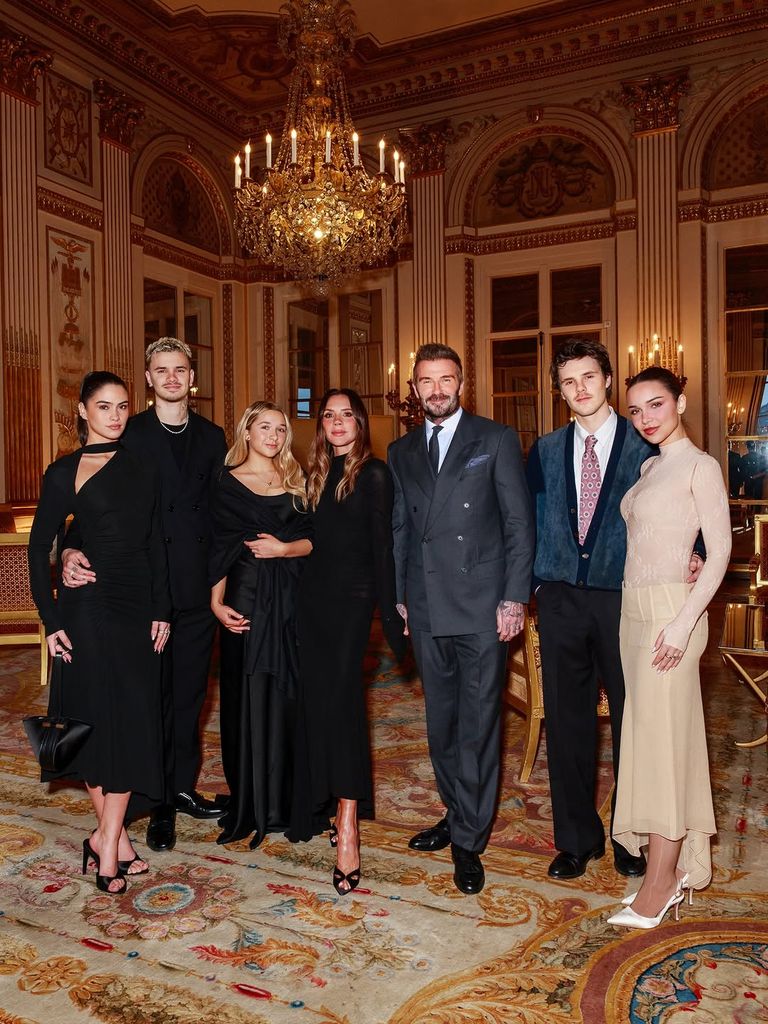 The fashion designer shared a group family photo to her Instagram