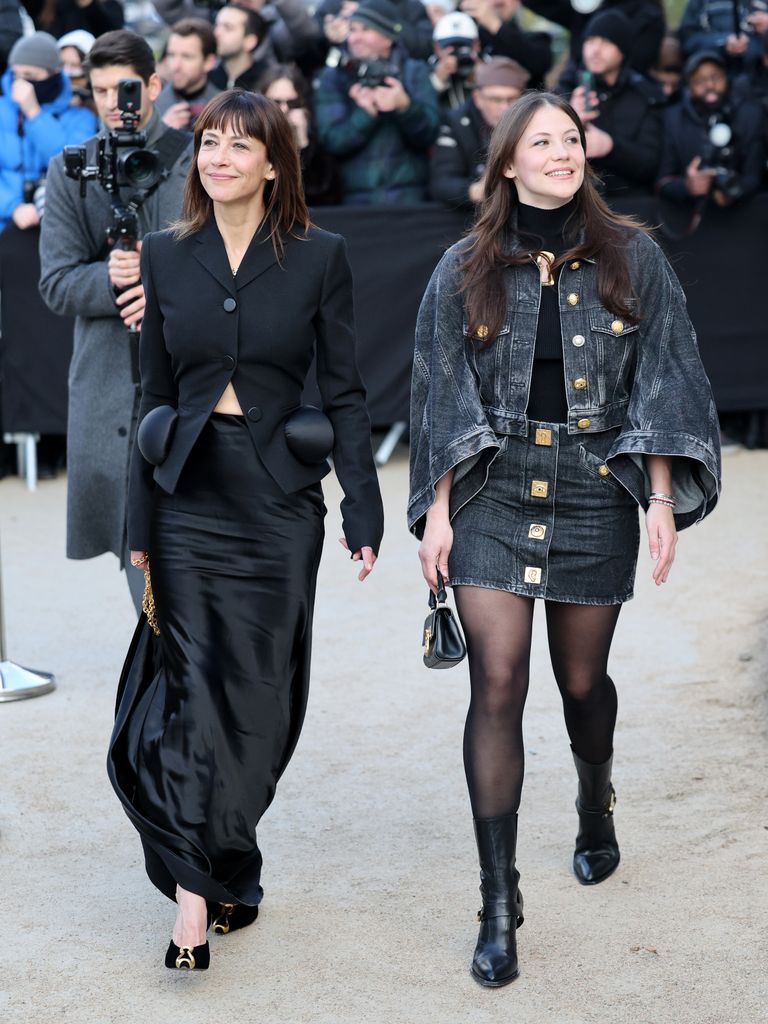 Sophie and Juliette looked elegant at Schiaparelli's Haute Couture show