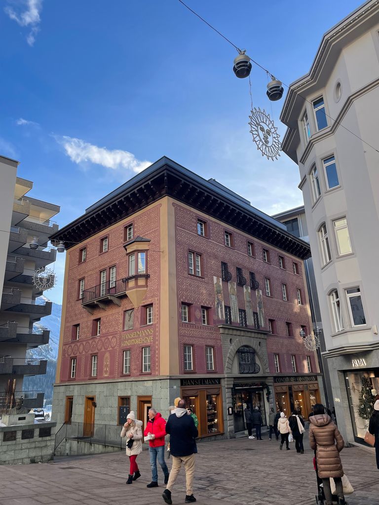 St Moritz is filled with designer shops 