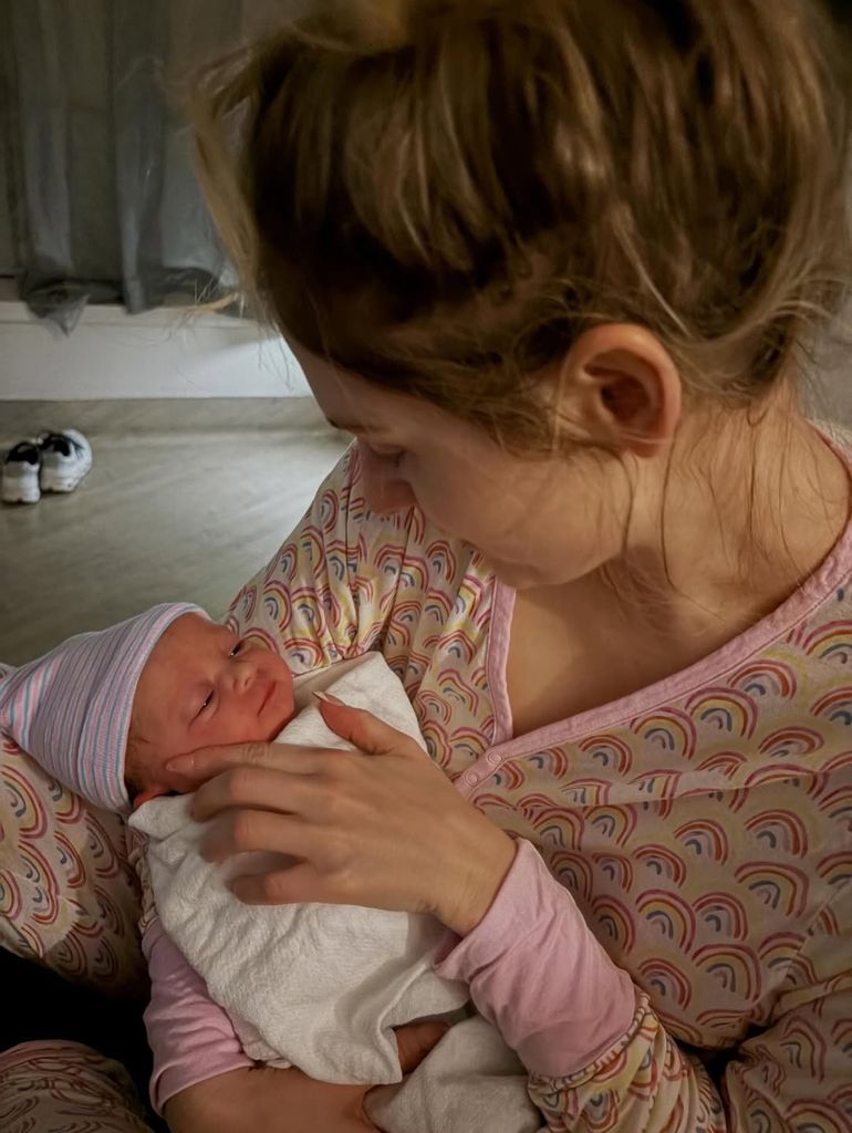 meghan trainor holding baby mikey