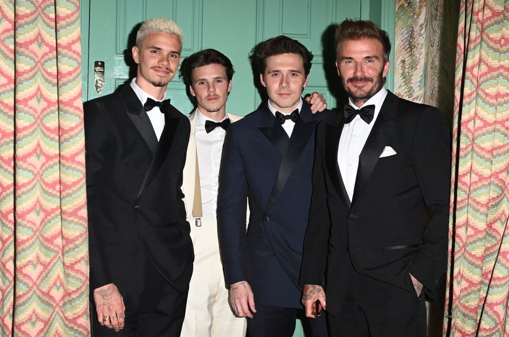 David with his three sons in happier days