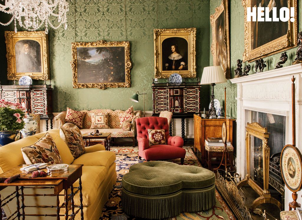 The exquisitely decorated Dutch Room inside Buscot Park