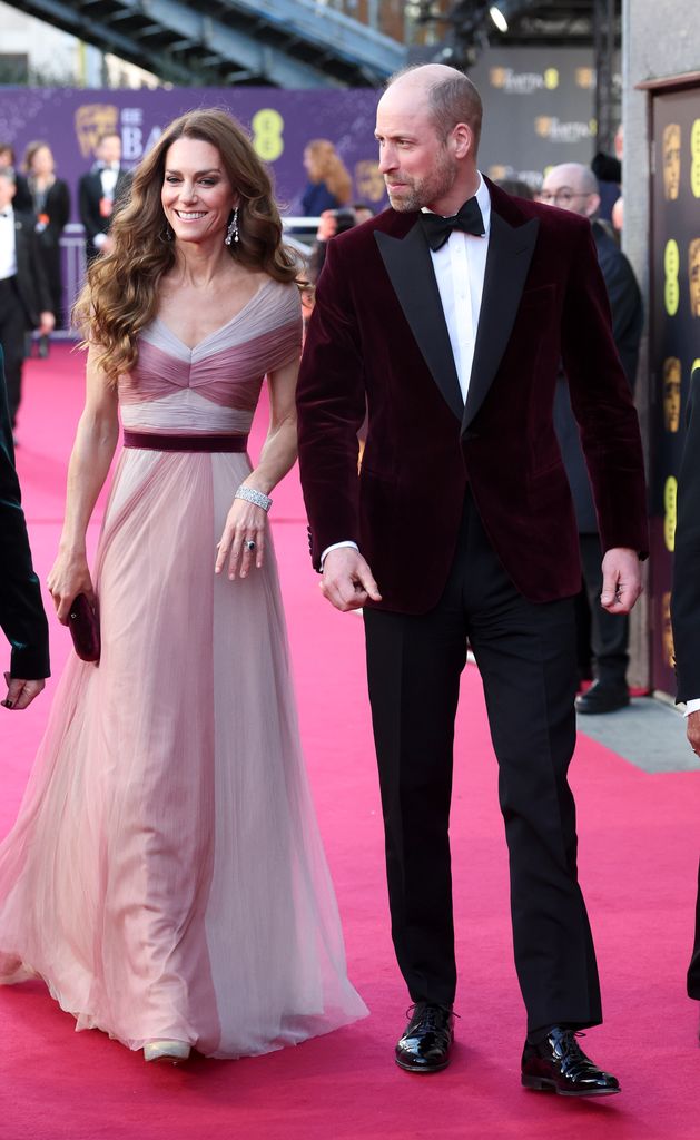 The Prince and Princess of Wales attend the EE BAFTA Film Awards held at the Royal Festival Hall