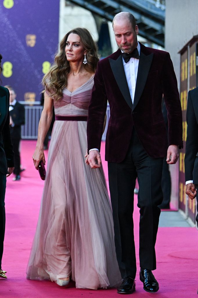 Prince William and Princess Kate arrive at BAFTAs