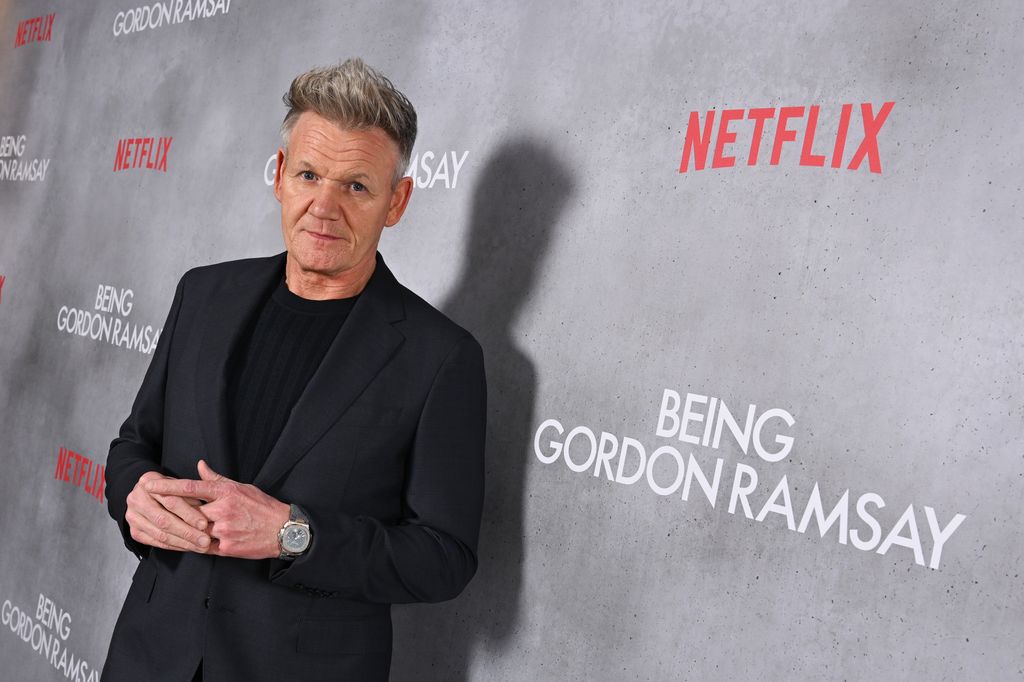 Gordon Ramsay at the premiere of his Netflix show