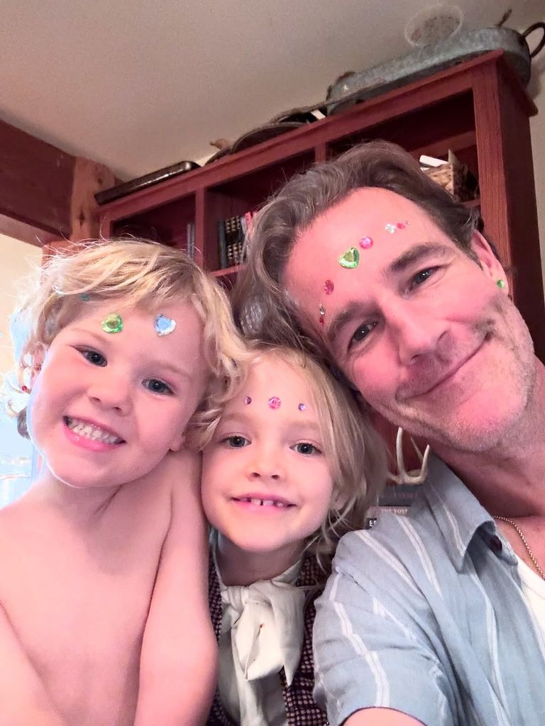 James Van Derk Beek and his children 