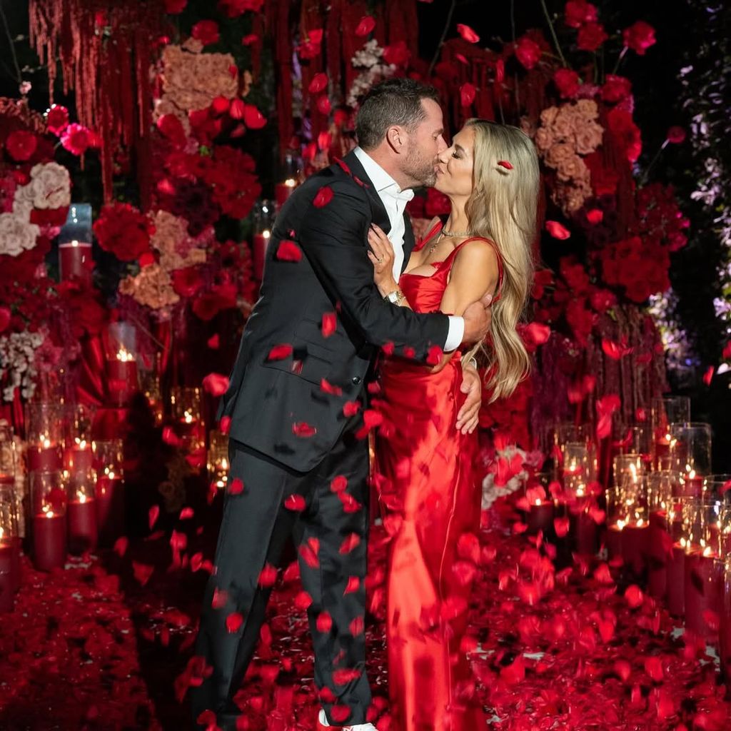 Allison and her fiance just after their engagement