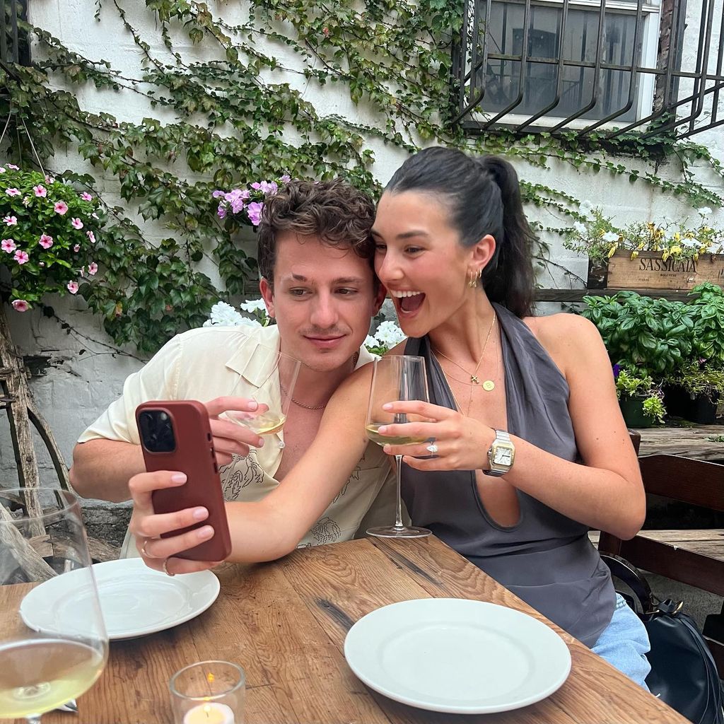 photo of charlie puth and brooke sansone engagement