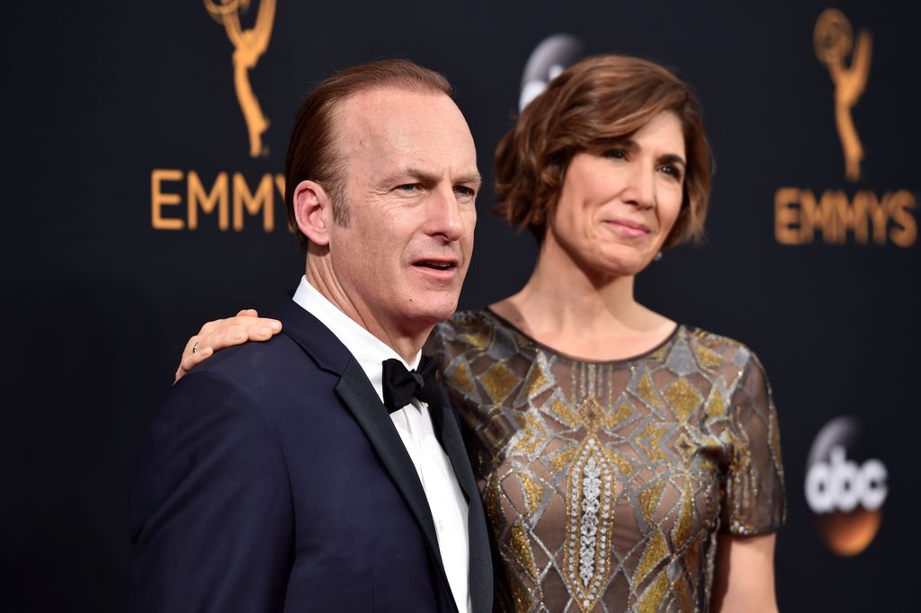 LOS ANGELES, CA - SEPTEMBER 18: Actor Bob Odenkirk (L) and Naomi Odenkirk attend the 68th Annual Primetime Emmy Awards at Microsoft Theater on September 18, 2016 in Los Angeles, California.  (Photo by Alberto E. Rodriguez/Getty Images)