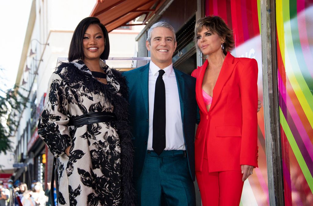 Garcelle Beauvais and Lisa Rinna at Andy Cohen's Walk of Fame ceremony