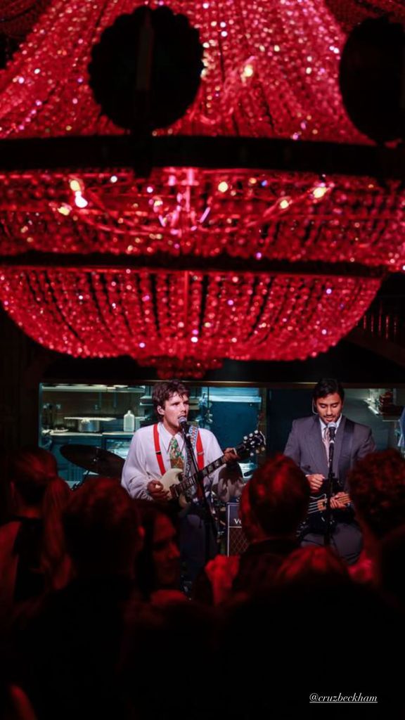 cruz beckham performing