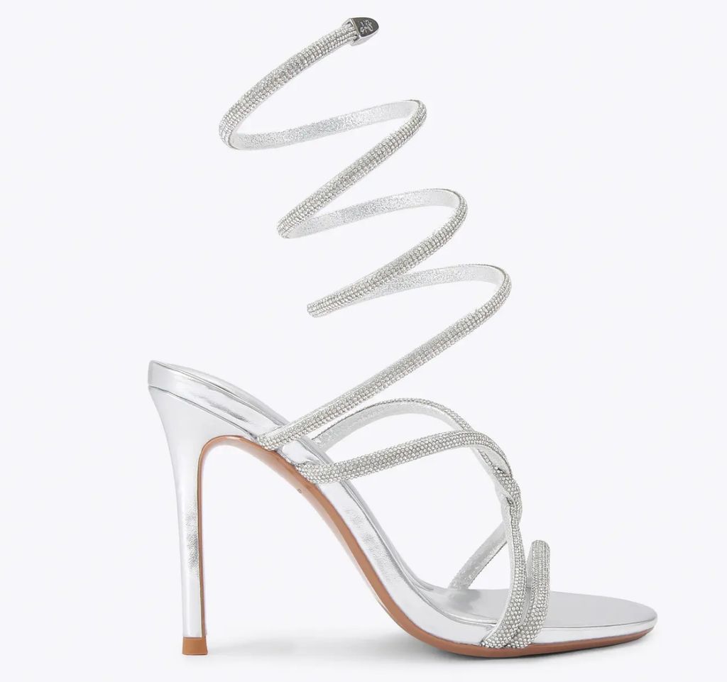 Kurt Geiger silver sandals