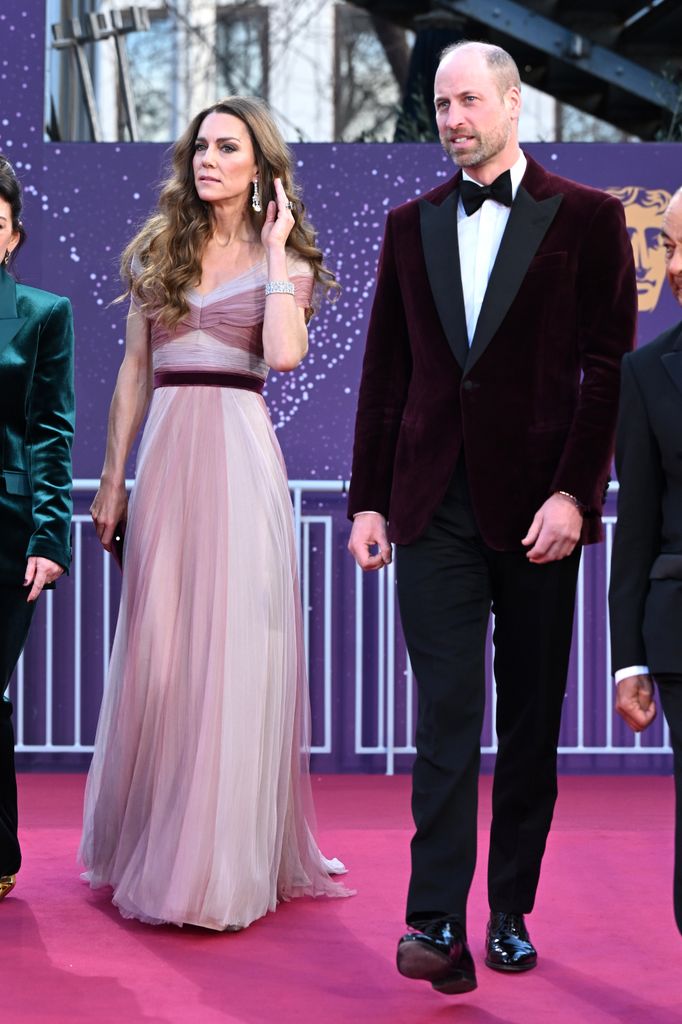 Prince William and Princess Kate arrive at the 2026 BAFTAs