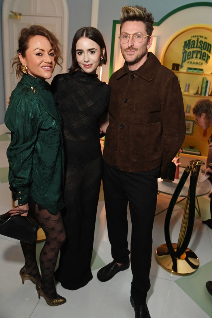 The mother-of-one mingled with stars including Jaime Winstone and Henry Holland