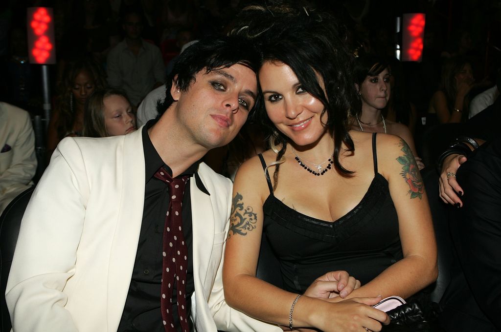 MIAMI - AUGUST 28:  Green Day singer Billie Joe Armstrong and wife Adrienne attend the 2005 MTV Video Music Awards at the American Airlines Arena August 28, 2005 in Miami, Florida.  (Photo by Frank Micelotta/Getty Images)