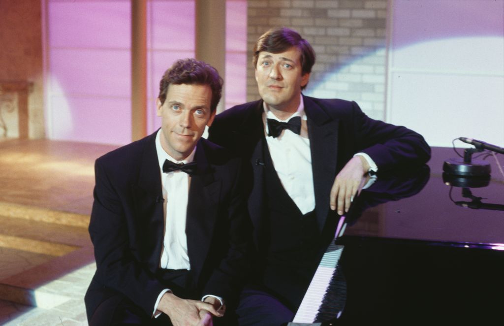 Hugh and Stephen in A Bit of Fry and Laurie in 1994